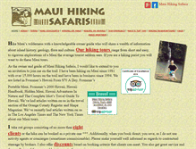 Tablet Screenshot of mauihikingsafaris.com